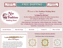 Tablet Screenshot of newweddingtraditions.com